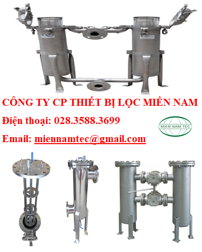 Bình lọc túi dang side Inlet Phẳng (Đường ra kết nối ren, bích, clamp theo yêu cầu)