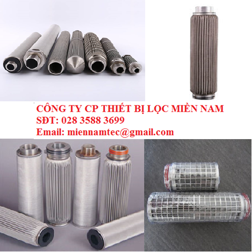 LÕI LỌC INOX DẠNG KHE, LÕI INOX XẾP NẾP VÀ LÕI INOX TRƠN 304