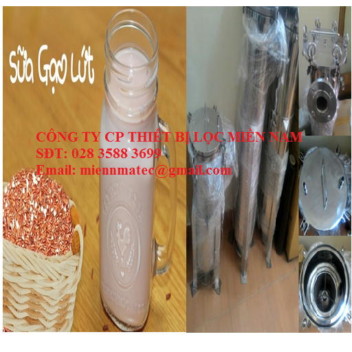 THIẾT BỊ LỌC SỮA GẠO - BÌNH TÚI LỌC SỮA GẠO