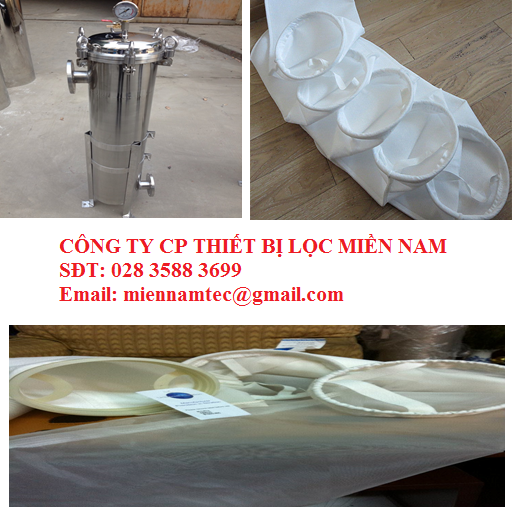TÚI LỌC PHI 150 X 550 MM 10–20M3/H VỚI BÌNH LỌC