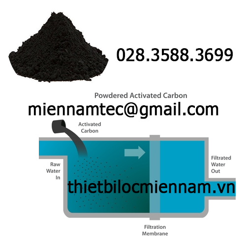 Than hoạt tính dạng bột xử lí nước thải công nghiệp