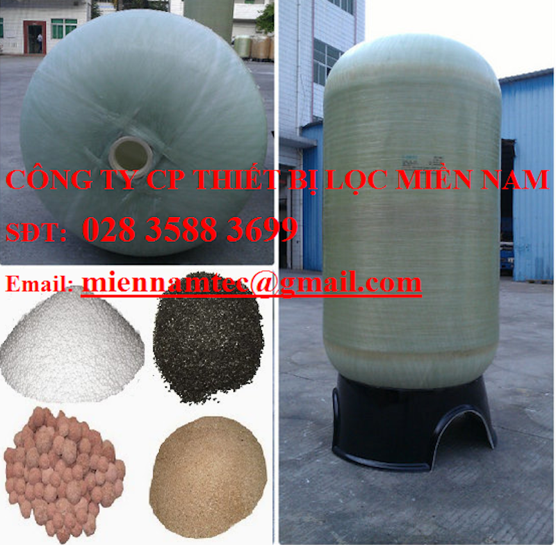 Thay thế than cát sỏi lọc cột Composite lọc nước