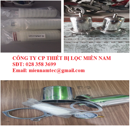 VỎ LỌC VÀ LÕI LỌC GIẤY XẾP 0.2 MICRON LỌC KHÍ SẠCH CHỊU ÁP