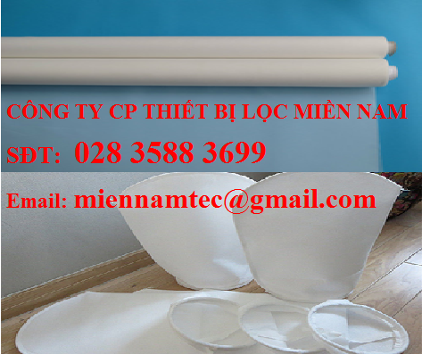 Vải NMO Nilon mesh đầy đủ khổ và cấp độ lọc theo yêu cầu