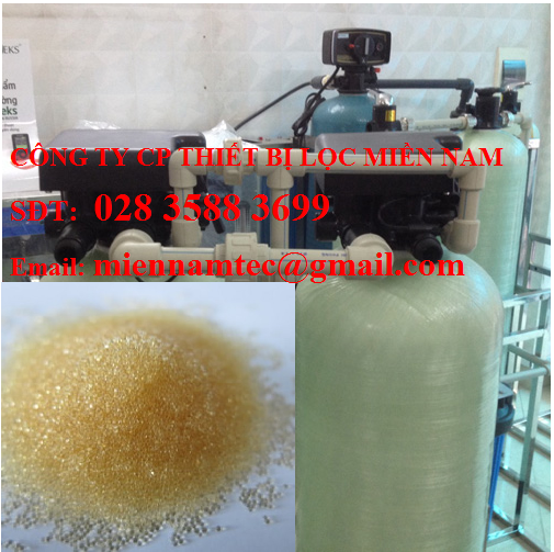 Vỏ cột composite FRP chứa hạt nhựa trao đổi ion