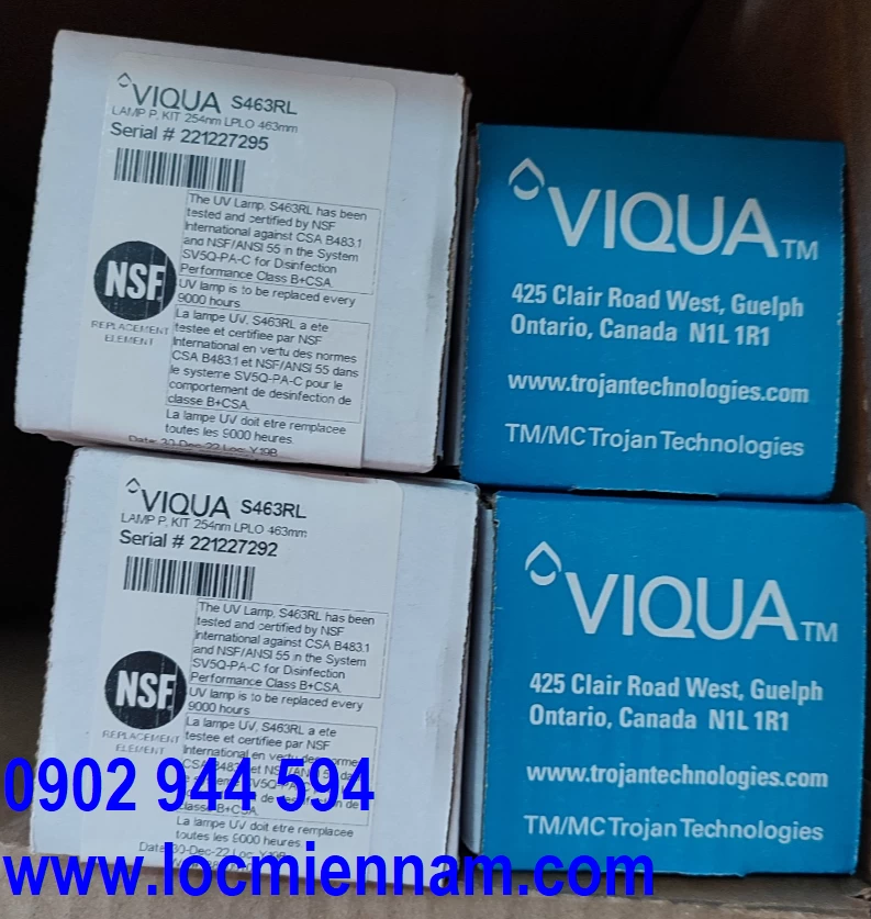 Bóng đèn UV Viqua Sterilight Canada S463RL
