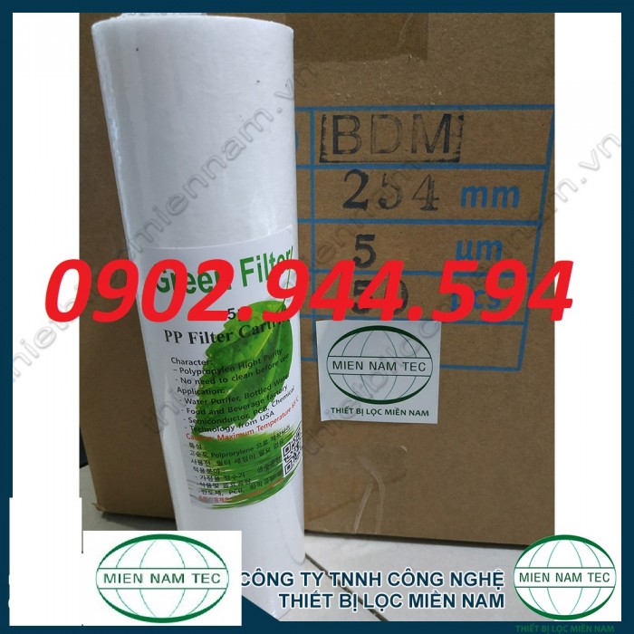 LÕI LỌC BÔNG NÉN PP GREEN FILTER