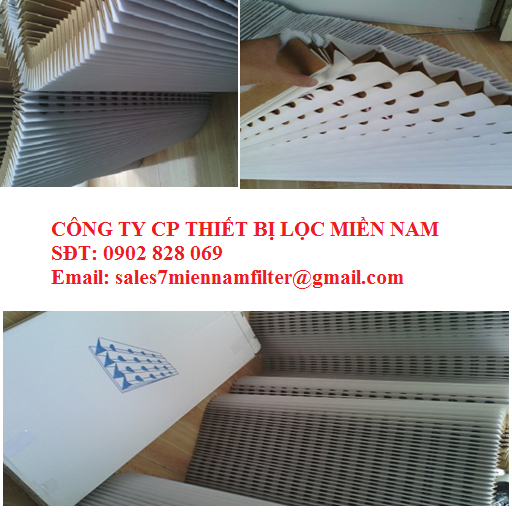 GIẤY LỌC BUỒNG SƠN (PHÒNG SƠN) BA LỚP GẤP NẾP