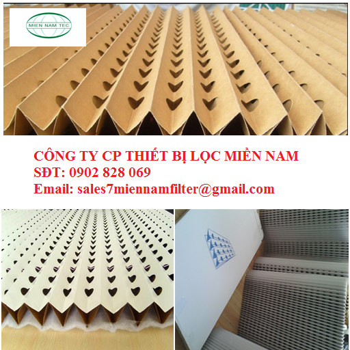 GIẤY LỌC BUỒNG SƠN - CARDBOARD PLEATED FILTER