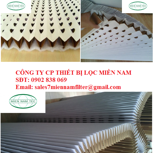 GIẤY LỌC PHÒNG SƠN KHỔ 1M BA LỚP GẤP NẾP