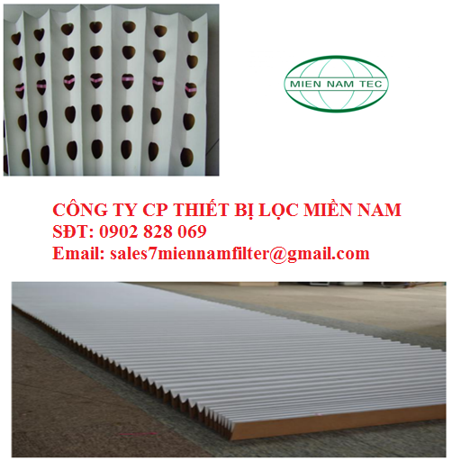 GIẤY LỌC PHÒNG SƠN KHỔ 1M HAI LỚP GẤP NẾP