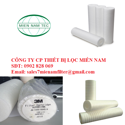 LÕI LỌC 100 MICRON - 10 INCH BÔNG NÉN