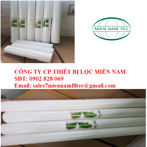 LÕI LỌC GREEN FILTER 20 MICRON - 10 INCH SỌC KHÍT