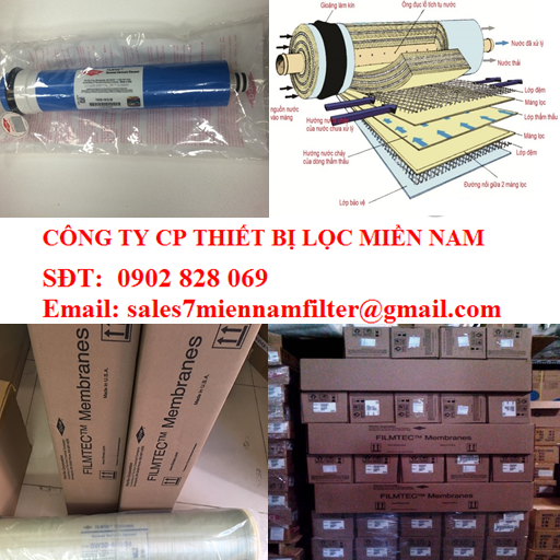 MÀNG LỌC NƯỚC RO 4040 ÁP THẤP PHỤC HỒI NƯỚC THẢI