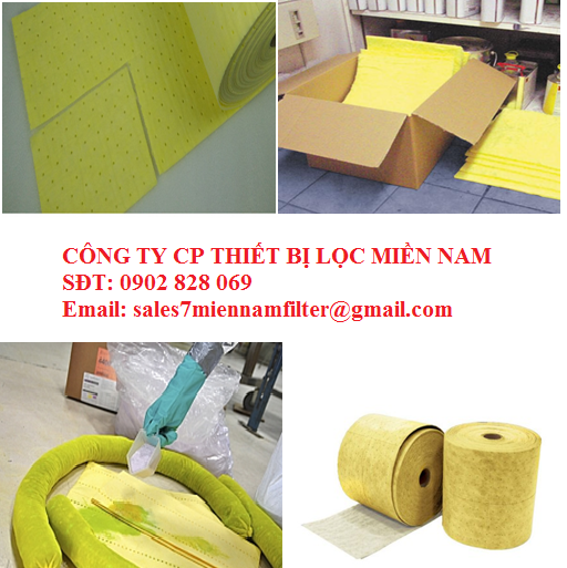 TẤM LỌC THẤM DẦU, HÓA CHẤT NGUY HẠI MÀU VÀNG GREEN FILTER