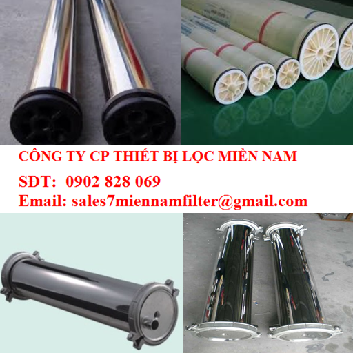 VỎ MÀNG LỌC NƯỚC RO 4040 CHẤT LIỆU INOX CHO CÔNG NGHIỆP XỬ LÝ NƯỚC THẢI