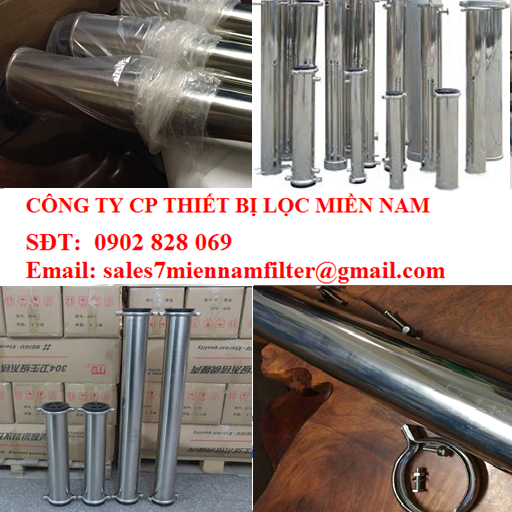 VỎ MÀNG LỌC NƯỚC UF 4040 CHẤT LIỆU INOX CHO NGÀNH CÔNG NGHIỆP ĐỒ UỐNG