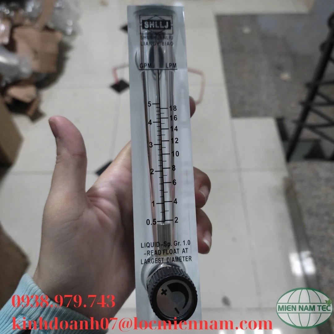 Lưu lượng kế điều chỉnh lưu lượng (có núm điều chỉnh) 0.5-5 GPM