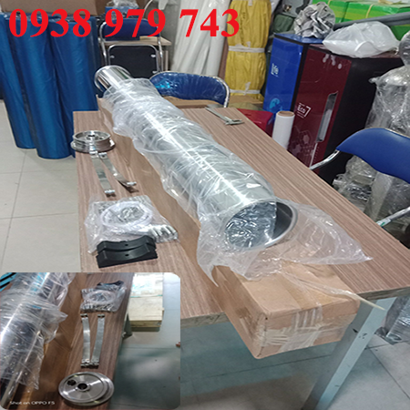 Vỏ RO inox 304 kết nối clamp, nắp inox chứa màng 4040 chứa màng 4040