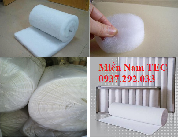 Bông lọc bụi sơn 5mm, 10mm, 15mm, 20mm