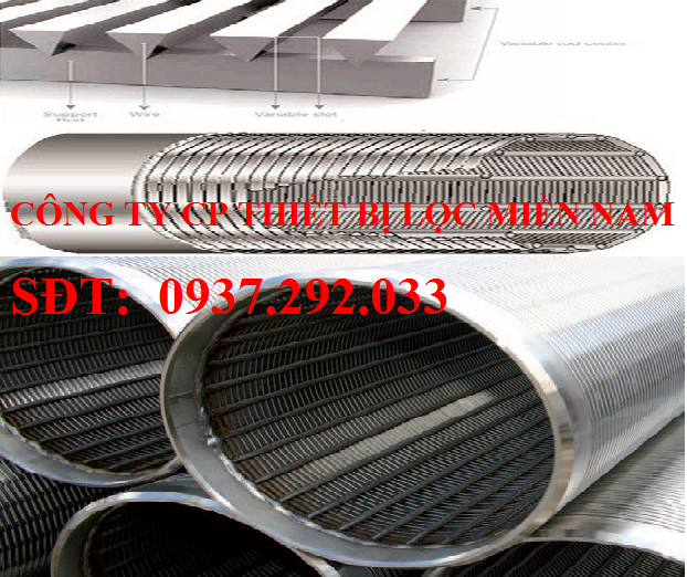 Ống lọc hình trụ Jonson khe sợi hình thang