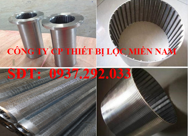 Ống lọc khe Johnson có ren vặn và mặt bích kết nối