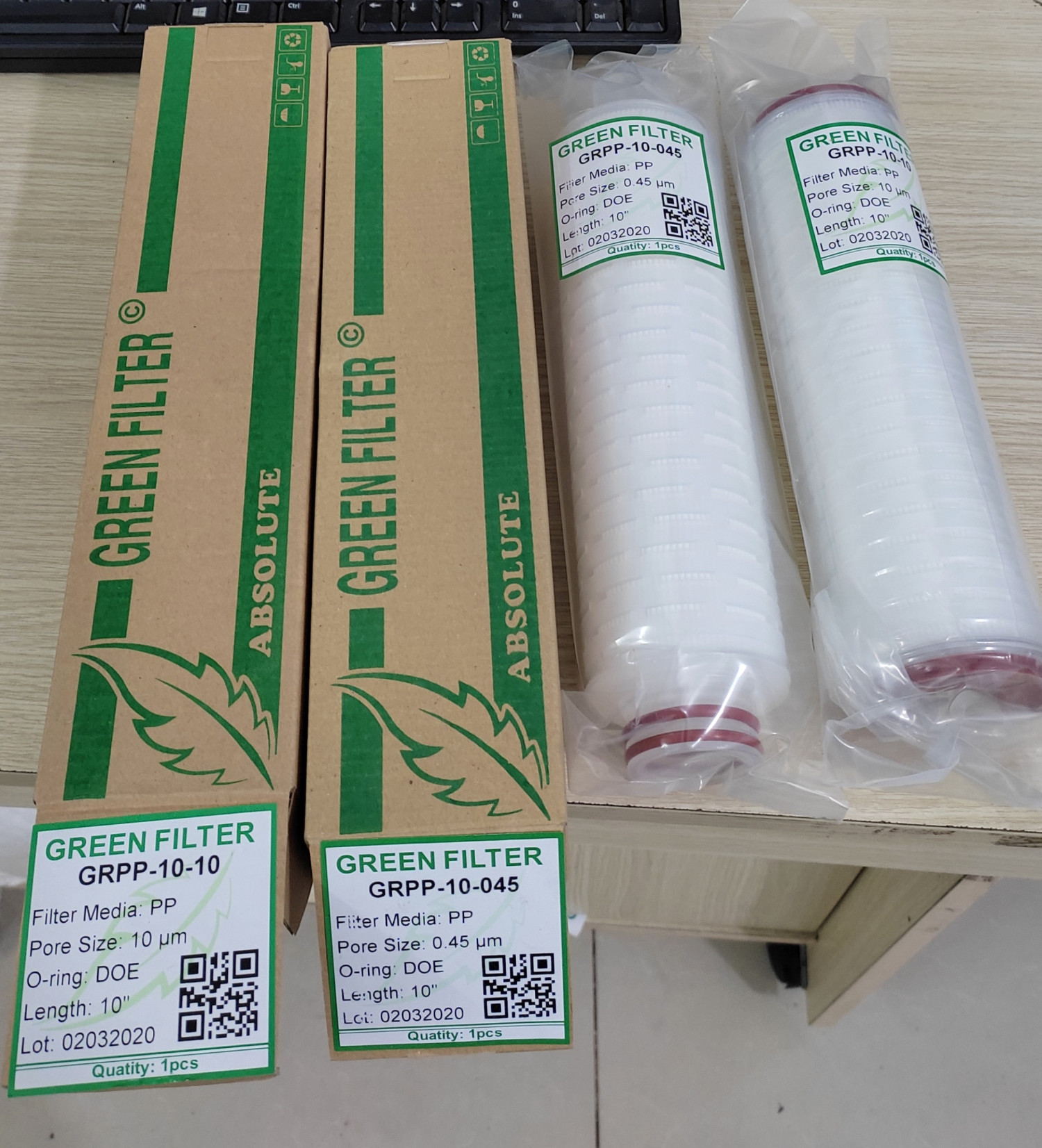 LÕI LỌC GIẤY XẾP GREEN FILTER