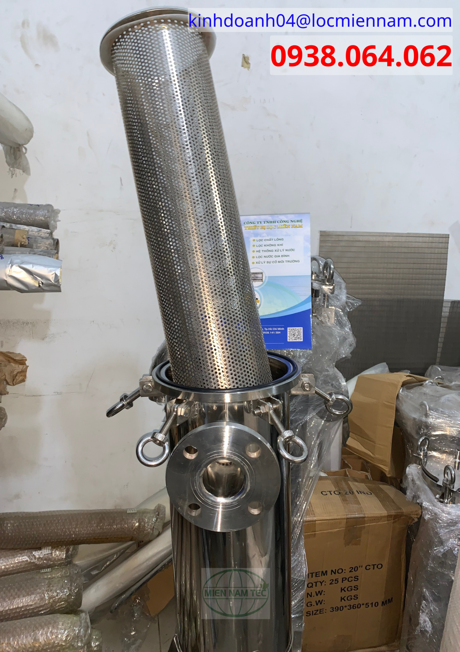 Bình lọc 1 túi inox 304 size 2 lọc cồn y tế Bình lọc 1 túi inox 304 size 2 lọc cồn y tế
