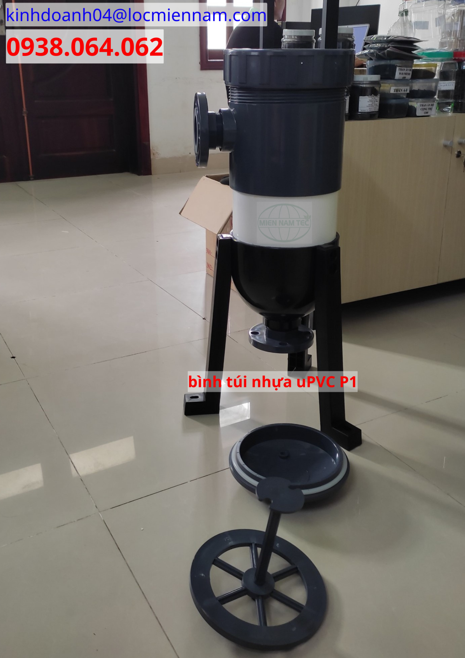 Bình 1 túi công suất 15m3/h nhựa uPVC lọc nước tiền RO Bình 1 túi công suất 15m3/h nhựa uPVC lọc nước tiền RO