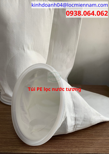 Túi vải PE lọc nước tương