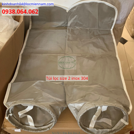 Túi lọc mật mía đường size 2 inox 316 Túi lọc mật mía đường size 2 inox 316