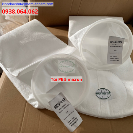 Túi lọc chất lỏng PE 5 micron