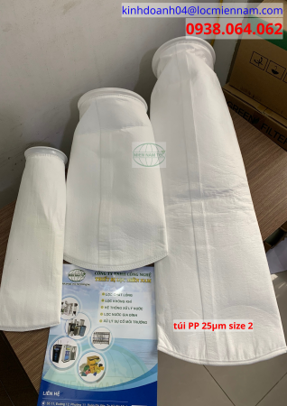 Túi PP 25 micron size 2 lọc thuốc thú y
