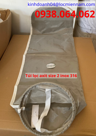 Túi lọc axit inox 316 size 2 Túi lọc axit inox 316 size 2
