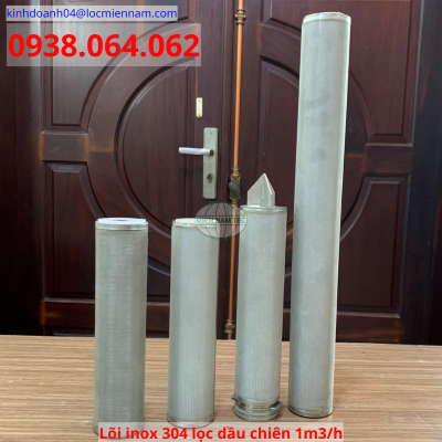 Lõi inox 304 lọc dầu chiên mì gói công suất 1m3/h Lõi inox 304 lọc dầu chiên mì gói công suất 1m3/h