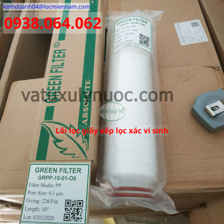 Lõi lọc giấy xếp lọc xác vi sinh