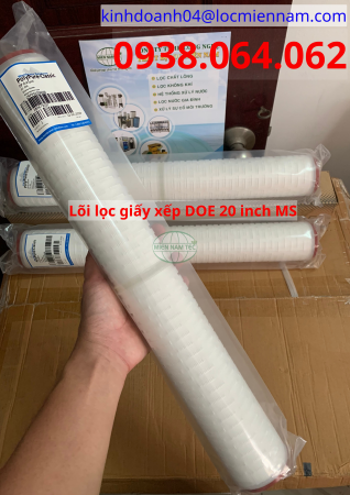 Lõi lọc vi sinh 20 inch DOE giấy xếp MS