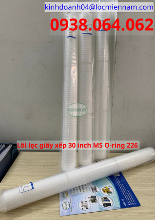 Lõi lọc giấy xếp 30 inch 5 micron Lõi lọc giấy xếp 30 inch 5 micron