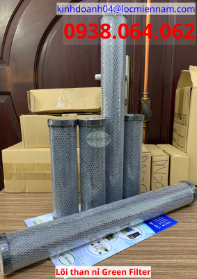 Lõi than nỉ không bụi lọc nước Green Filter Lõi than nỉ không bụi lọc nước Green Filter