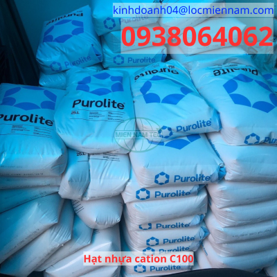 Hạt Cation xử lý nước cứng Purolite C100