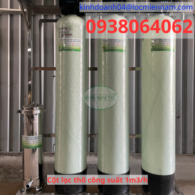 Cột lọc thô công suất 1m3/h