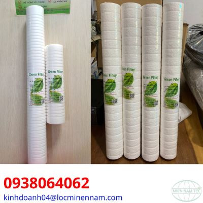 Lõi lọc bông nén 20 inch - 25 micron ( dạng khía)