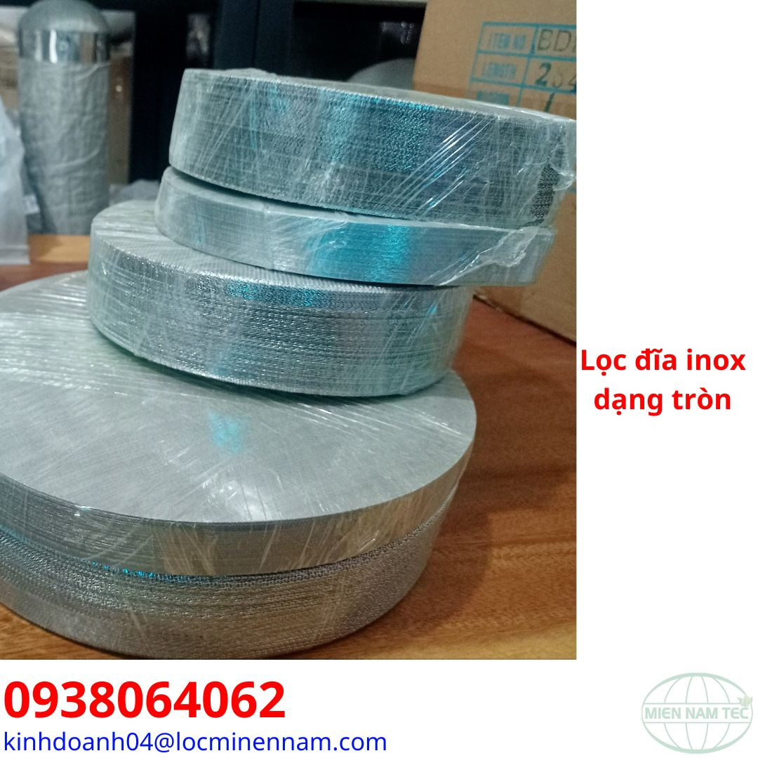 Lọc đĩa inox dạng tròn