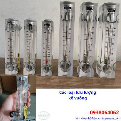 Lưu lượng kế gắn tủ điện các loại (loại vuông)