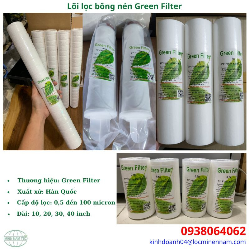 Lõi lọc bông nén Greem Filter