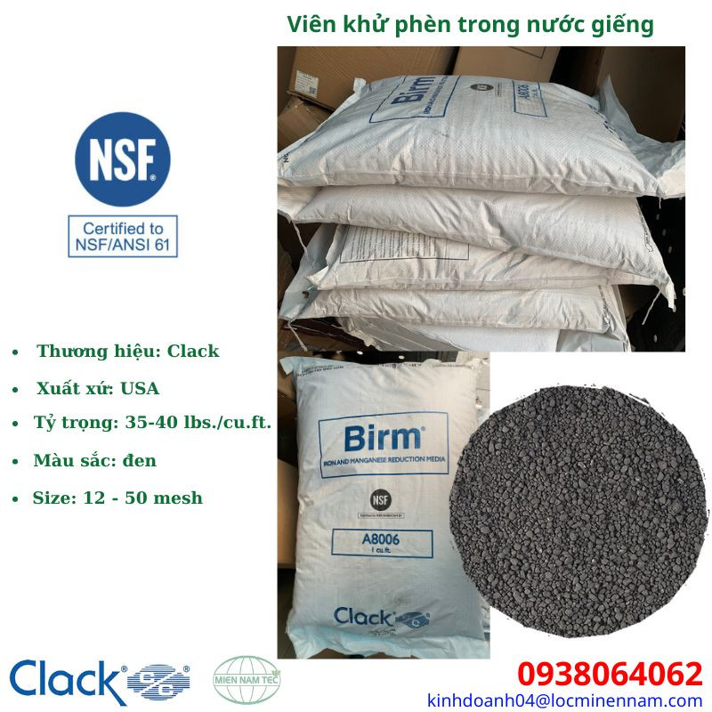 Viên khử phèn trong nước giếng