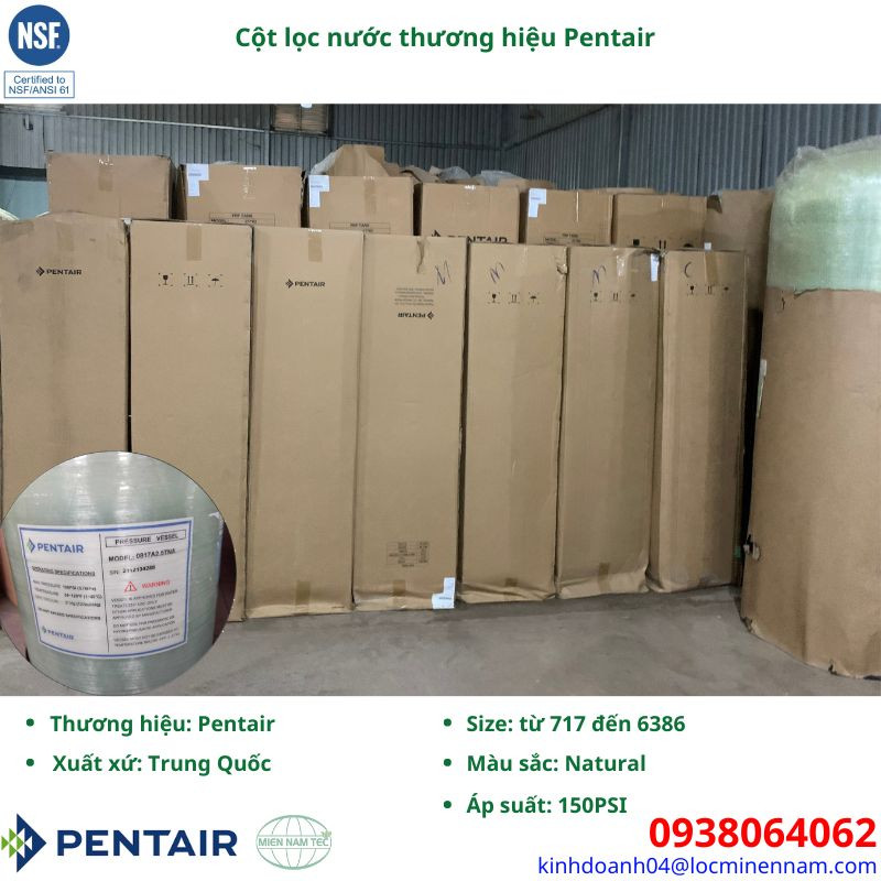 Cột lọc nước thương hiệu Pentair