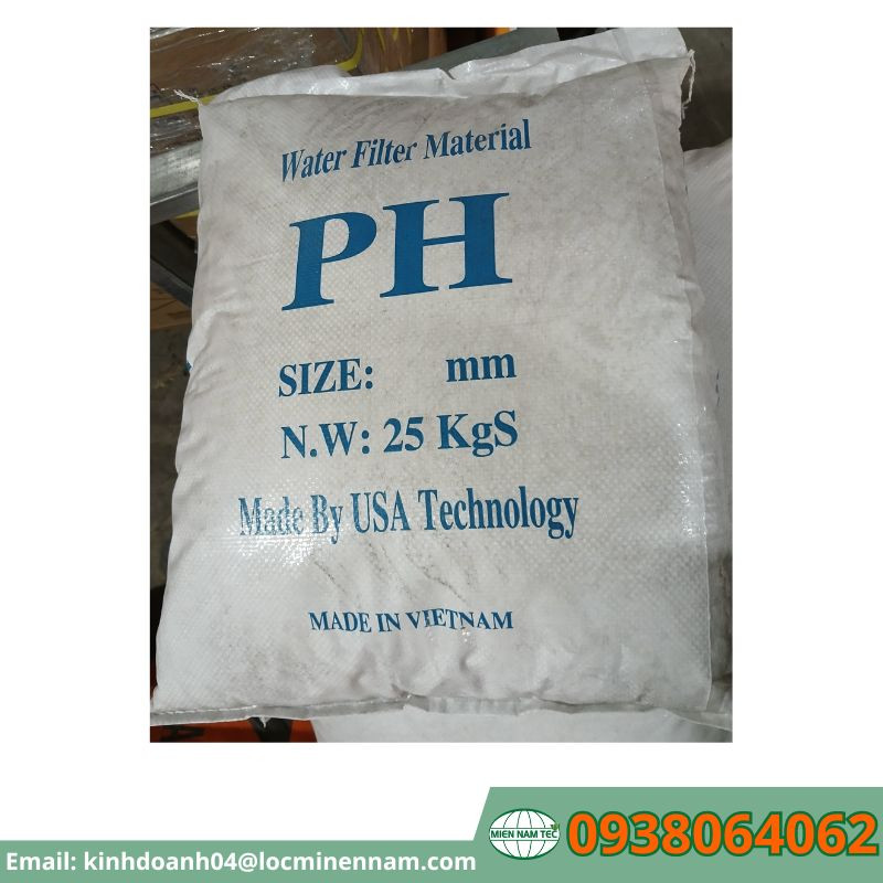 Hạt nâng pH trong nước giếng có pH thấp