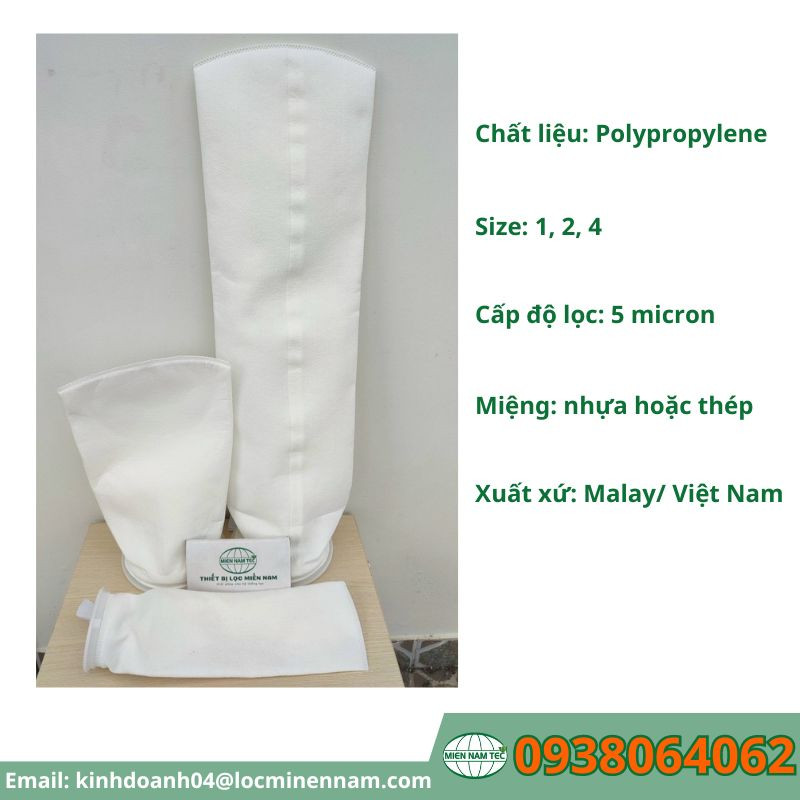 Túi lọc PP 5 micron