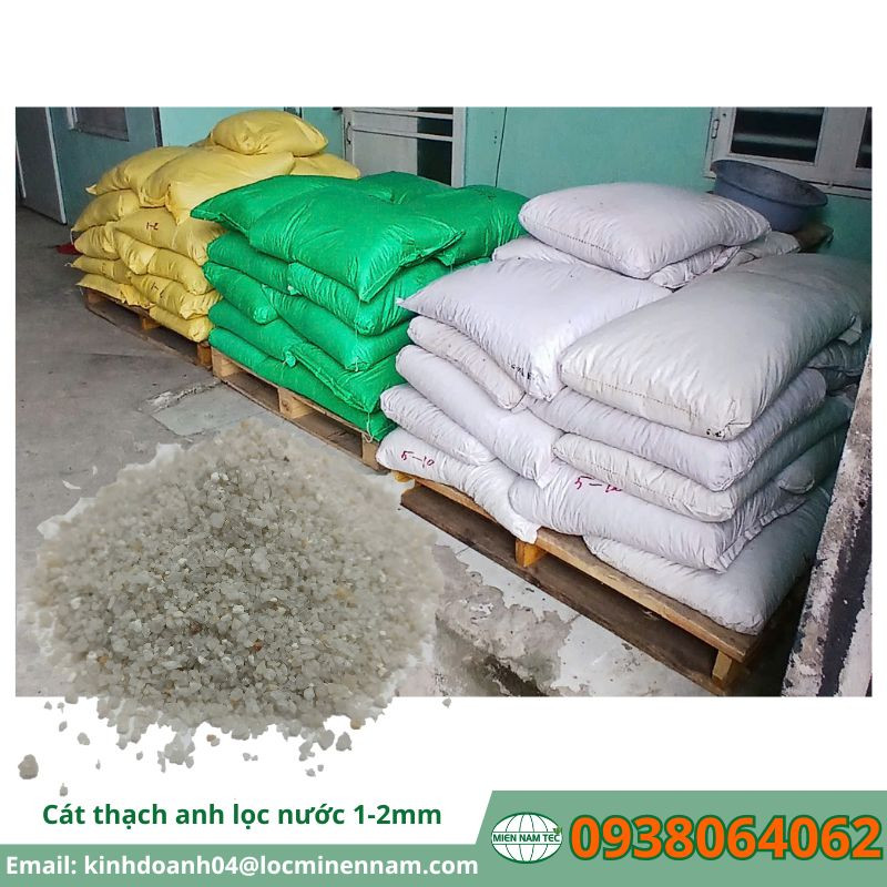 Cát thạch anh lọc nước 1-2mm Cát thạch anh lọc nước 1-2mm